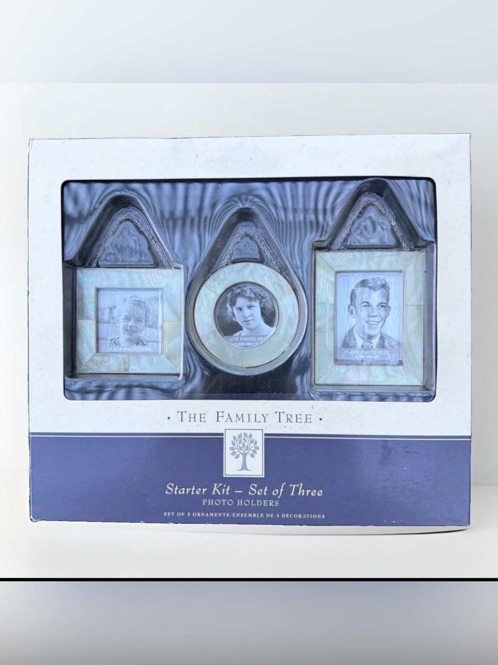 Vintage 2003 Hallmark Mother of Pearl Family Tree Starter Kit Frames (Set of 3)